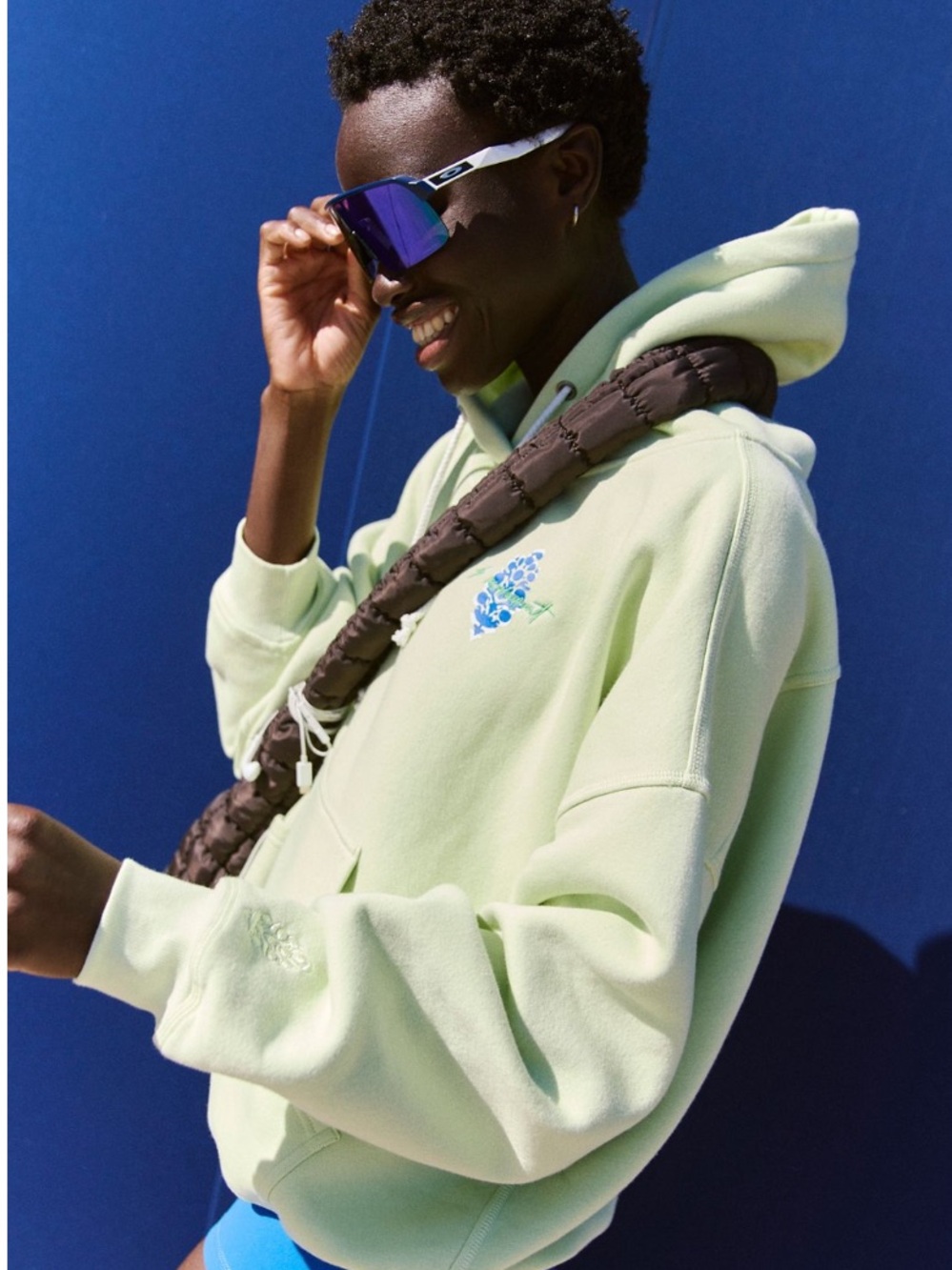 FP Movement Final Call Logo Hoodie In Whipped Lime Combo